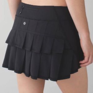 Lululemon Black Ruffle Tennis Skirt